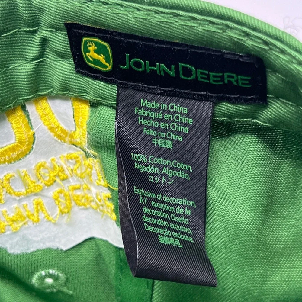 John Deere Tractors 100 Year Anniversary Green Adjustable Baseball Hat Cap
